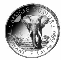 Somalia 100 Shilling 2025 - Elefant  - 1 Unze Silber