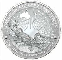 Tokelau 5 Dollar 2024 - Untamed Landscapes Series #1 - Crocodile*