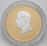 Australien 2 Dollar 2024 - Känguru - Reverse proof - gilded* 2 Unzen