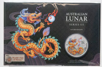 Australien 1 Dollar 2024 - Lunar III - Jahr des Drachen...