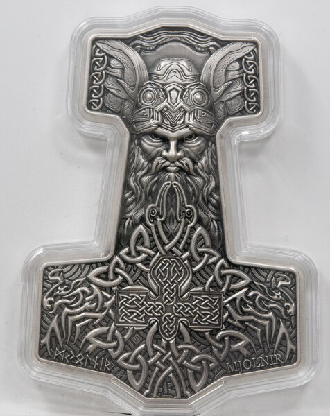 2 oz Silber Korea Stacker - Mjolnir - Thor´s Hammer