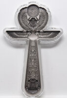 2 oz Silber Korea Stacker - Ankh - AncientEgypt