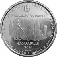 Serbien 100 Dinar 2024 - Nikola Tesla #10 - Hydroelectric...