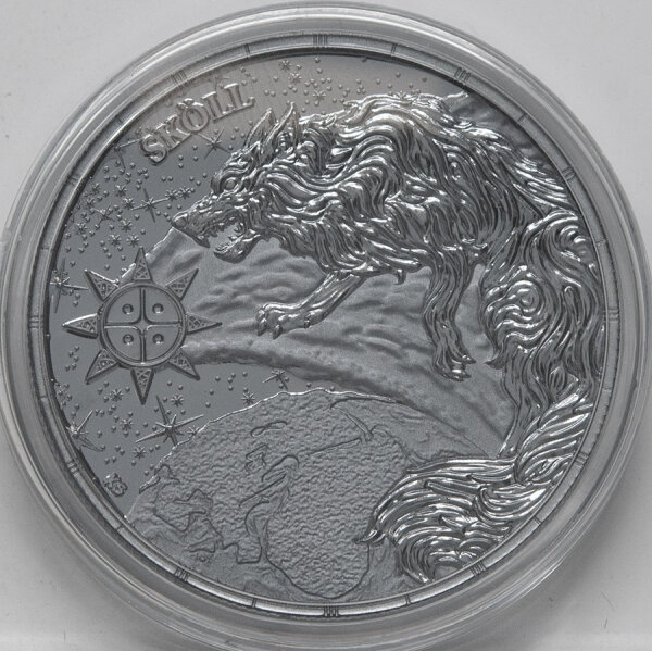 Germania 5 Mark 2024 - Ragnarök - Sköll 1 oz. Black Silver