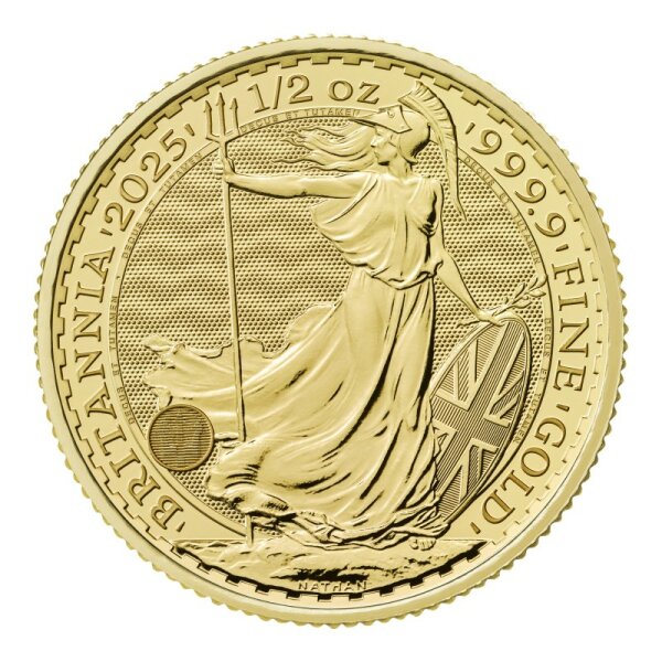 Großbritannien 50 Pfund 2025 - Britannia 1/2 oz. Gold