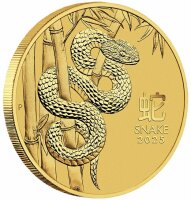 Australien 5 Dollar 2025 - Jahr der Schlange - 1/20 Unze Gold