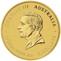 Australien 5 Dollar 2025 - Jahr der Schlange - 1/20 Unze Gold