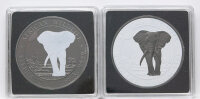 Somalia 100 Shillings 2025 - Elefant - Black & White...