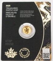 Kanada 5 Dollar 2025 - Treasured Maple Leaf - 1/10 oz Gold