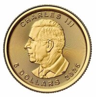 Kanada 5 Dollar 2025 - Maple Leaf - 1/10 oz. Gold