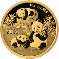 China 200 yuan 2025 - Panda - Gold 15 g.