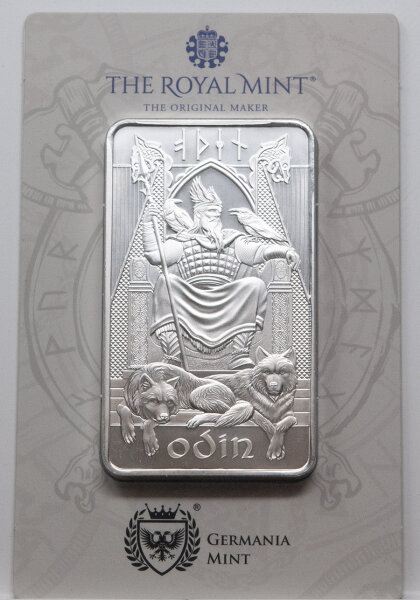 Großbritannien Royal Mint 2024 - Norse Gods #1 - Odin - 10 oz. Silber Barren