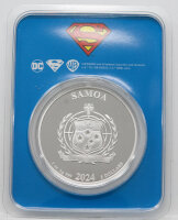 Samoa 5 Dollar 2024 - DC Super Heroes #8 - Superman ,coloriert in Coincard