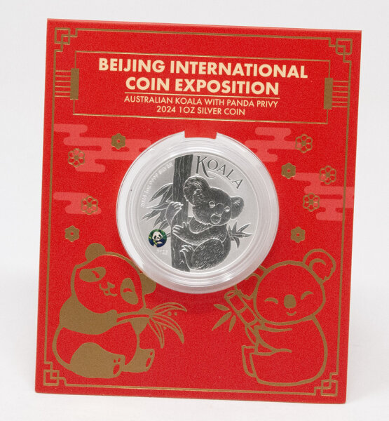 Australien 1 Dollar 2024 - Coin Expo Peking - Koala (privy Panda)