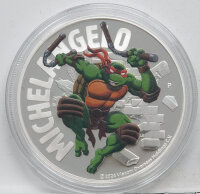 Tuvalu 1 Dollar 2024 - Turtles - Michelangelo*