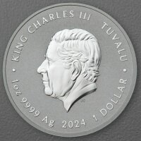 Tuvalu 1 Dollar 2024 - Ottifanten - 1 oz. - Caritas Omnia Potest