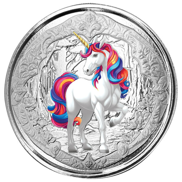 Fiji 1 Dollar 2024 - Unicorn - prooflike - Blossom