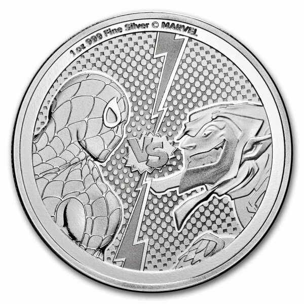 Niue 2 Dollar 2024 - Spiderman vs. Green Goblin - 1 oz. silber