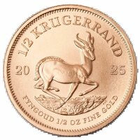 Südafrika Krügerrand 2025 - 1/2 Unze Gold BU