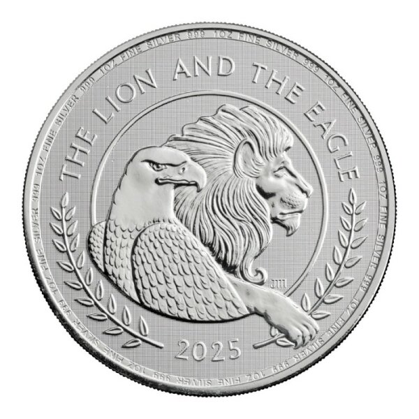 Großbritannien 2 Pfund 2025 - The Lion and The Eagle 1 oz. Silber