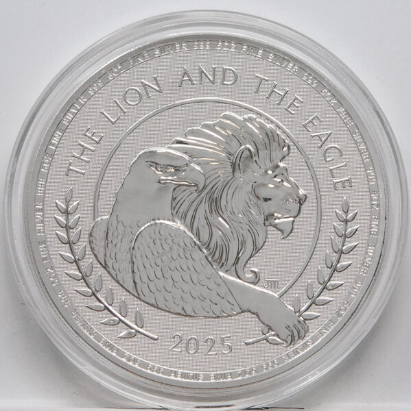 Großbritannien 10 Pfund 2025 - The Lion and The Eagle 5 oz. Silber