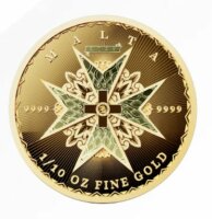 Malta 10 Euro 2025 - Malteser Kreuz - 1/10 oz Gold