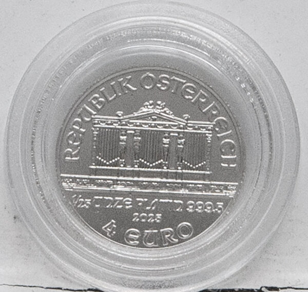 Österreich 4 Euro 2025 - Philharmoniker - 1/25 oz. Platin