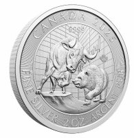 Kanada 10 Dollar 2025 - Bull and Bear - 2 oz