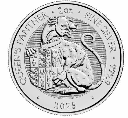 Großbritannien 5 Pfund 2025 - Tudor Beasts - Queens Panther - 2 oz