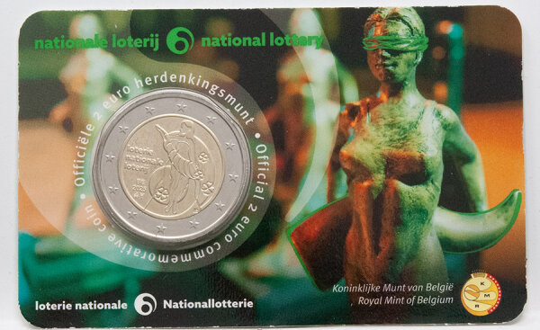 Belgien 2 Euro 2025 - Nationallotterie - in niederl. Coincard