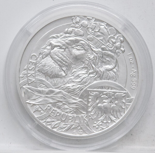 Niue 2 Dollar 2025 - Tschechischer Löwe - 1 oz. silber