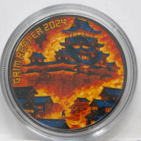 Kanada 5 Dollar 2024 - Grim Reaper - Samurai - 1 oz. Silber - coloriert