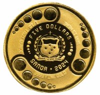 Samoa 5 Dollar 2024 - Alien Battle - 1/10 oz. Gold