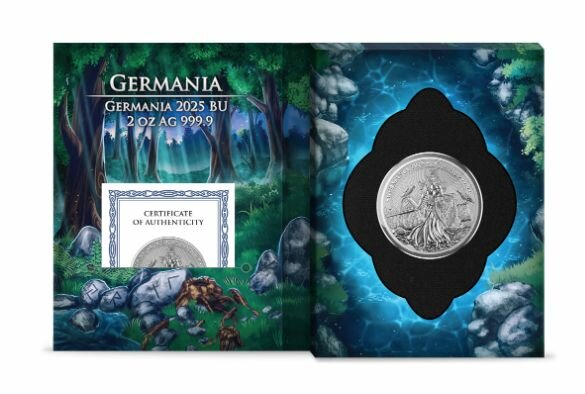 Germania 10 Mark 2025 - 2 oz. Silber