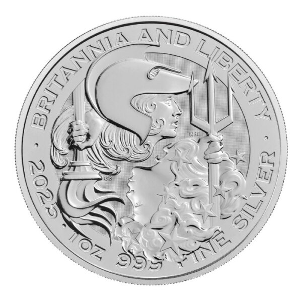 Großbritannien 2 Pfund 2025 - Britannia & Liberty 1 oz. Silber