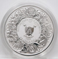 Kamerun 1.000 Francs 2025 - Slavik Bestiary #3 - Alkonost 2 oz Silber