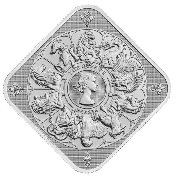 Großbritannien Royal Mint - Queens Beasts - 1 oz. Silber Barren