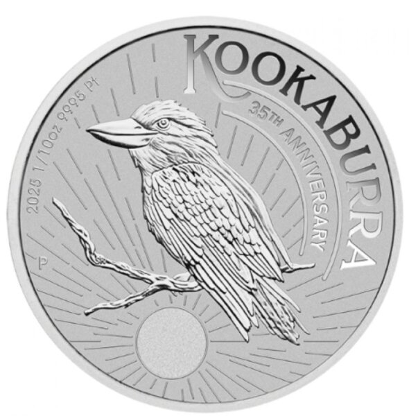 Australien 15 Dollar 2025 - Kookaburra - Platin 1/10 Unze