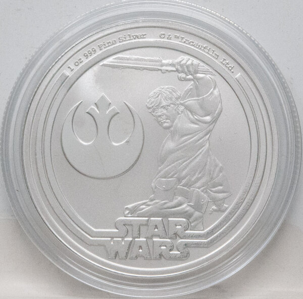 Niue 2 Dollar 2025 - Star Wars Serie #1 - Luke Skywalker - 1 oz. silber