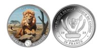 Kongo 20 Francs 2025 - World´s Wildlife - Löwe...