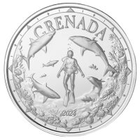 Grenada EC8 Shark Diver - 2 Dollar 2024 - 1 oz.