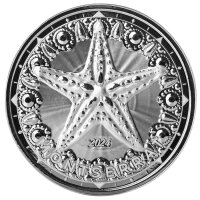 Montserrat EC8 - Starfish - 2 Dollar 2024 1 oz.