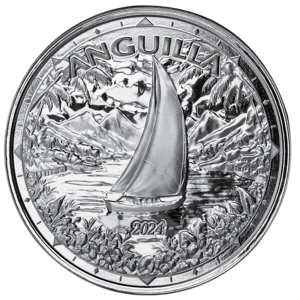 Anguilla EC8 - Regatta - 2 Dollar 2024 1 oz.