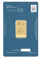 Großbritannien Royal Mint - Britannia - 10 g. Gold Barren