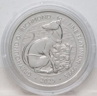 Großbritannien 100 Pfund 2025 - Greyhound of Richmond 1 oz. Platin