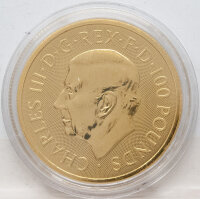 Großbritannien 100 Pfund 2025 - Tudor Beasts - Greyhound of Richmond 1 oz. Gold