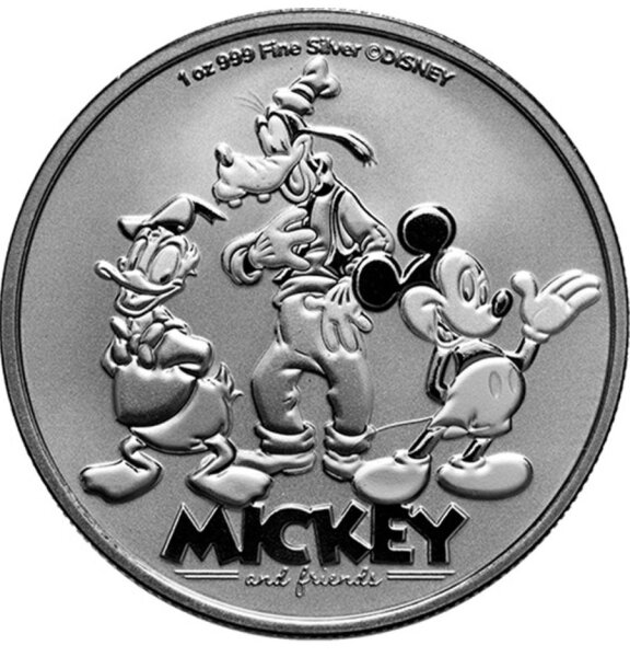 Niue 2 Dollar 2025 - Disney - Mickey & Friends - 1 oz. silber