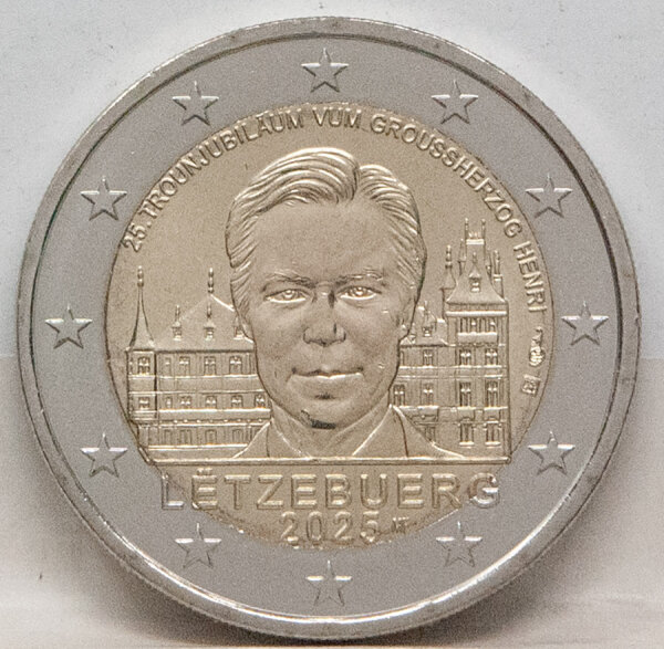 Luxemburg 2 Euro 2025 - Thronbesteigung Henri - unc.