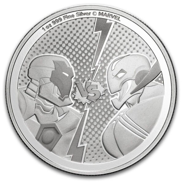 Niue 2 Dollar 2025 - Iron Man vs. Ultron - 1 oz. silber