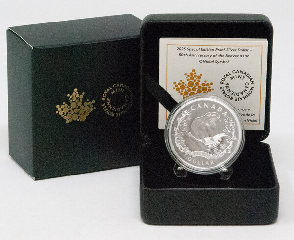 Kanada 1 Dollar 2025 - 50 Jahre Biber - PP